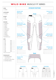 Adult BIKE muscle fit pant