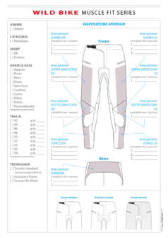 Pantalone BIKE adulto Wild Bike muscle fit